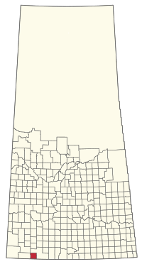 Location of the RM of Lone Tree No. 18 in Saskatchewan