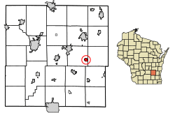 Location of Iron Ridge in Dodge County, Wisconsin.