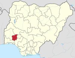 Location of State of Osun in Nigeria