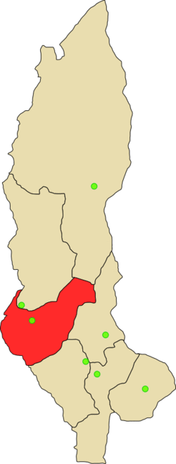 Location of Utcubamba in the Amazonas Region