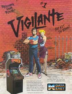 North American arcade flyer of Vigilante.