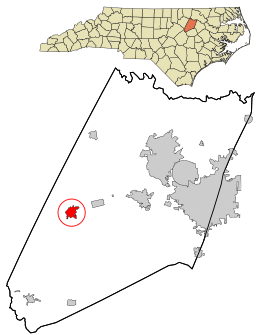Location in Nash County and the state of North Carolina.