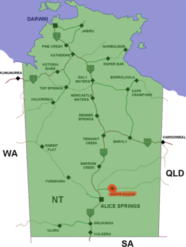 Harts range location map in Northern Territory.PNG