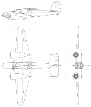Caproni Ca 310.svg