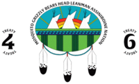 Mosquito, Grizzly Bear's Head, Lean Man First Nations logo.png