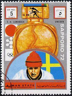 1972 stamp of Ajman Sven-Åke Lundbäck.jpg