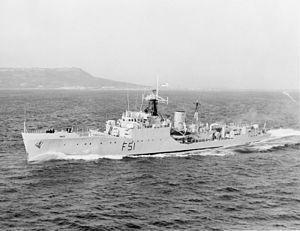Blackwood class Frigate, HMS Grafton, 1954 (IWM HU129845)