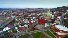 Polish Hill Pittsburgh PA West Penn Park Aerial Photography