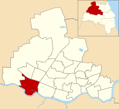 Newcastle upon Tyne UK ward map highlighting Lemington.svg