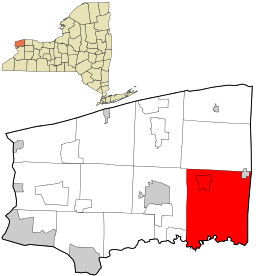 Location in Niagara County and the state of New York.