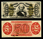 fifty-cent third-issue fractional note