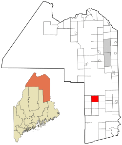 Location of Merrill, Maine