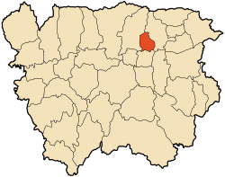 Location within Aïn Defla province