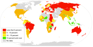 map of 2019 global home-based workers