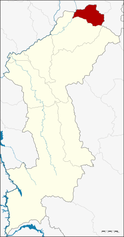 District location in Lamphun Province