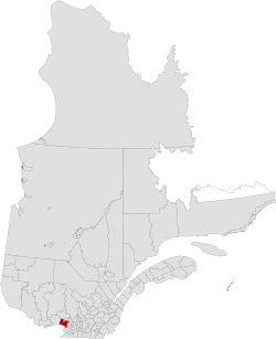 Location in province of Quebec.
