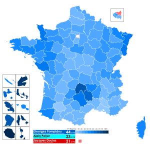 Élection présidentielle française de 1969 T1 carte par département.svg