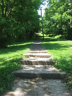 The Hillsdale Steps, a community landmark