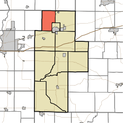 Location of Dick Johnson Township in Clay County