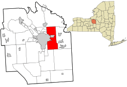 Location in Onondaga County and the state of New York.