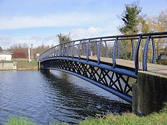 Hilsea Lagoon footbridge.JPG