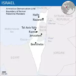Location of Israel