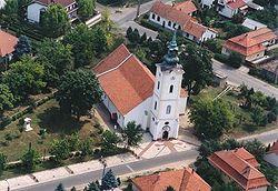 Aerialphotography: Jászfényszaru, temple