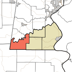 Location in Ohio County