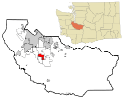 Location of Frederickson, Washington