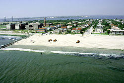 Aerial view of Neponsit near Jacob Riis Park