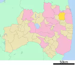 Location of Iitate in Fukushima Prefecture