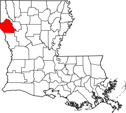 Location within the U.S. state of Louisiana