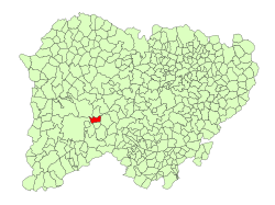 Location in Salamanca