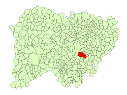 Location in Salamanca