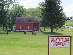 This old schoolhouse is on Route 226