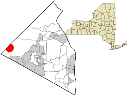 Location in Rockland County and the state of New York.