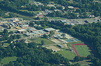 Aerial photo of Council Grove High School Council Grove Kansas 9-4-2013.JPG