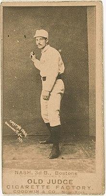 Billy Nash, Boston Beaneaters, baseball card portrait LCCN2007685693.jpg
