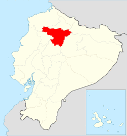 Location of Pichincha Province in Ecuador.