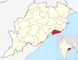 Location in Odisha, India