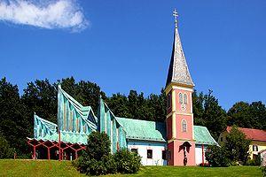 Thal's local church in July 2009
