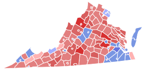 Virginia Senate Election Results by County, 1972.svg