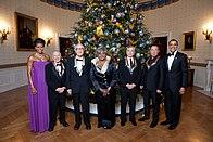 First Lady Michelle Obama, Mel Brooks, Dave Brubeck, Grace Bumbry, De Niro, Bruce Springsteen, and President Barack Obama