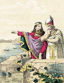 Polykrates with Pharao Amasis II.jpg