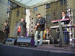 Singer Vinger in the courtyard of Toompea Castle (2009).