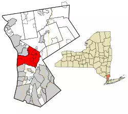 Location of Mount Pleasant, New York