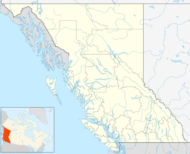 Map showing the location of Coquihalla Canyon Provincial Park