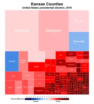 United States presidential election in Kansas, 2016.svg