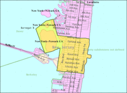 Census Bureau map of Seaside Heights, New Jersey