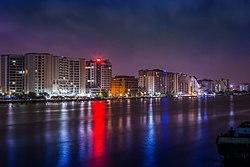 Kochi city skyline during night